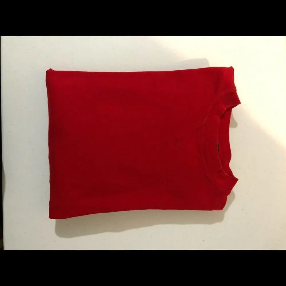 TOM JAMES Men’s Red Pullover Sweater Size L